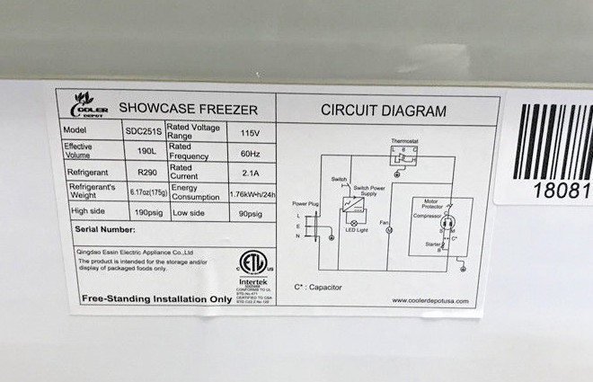 NEW 31″ Ice Cream Popsicle Glass Dipping Freezer Showcase Display Commercial NSF