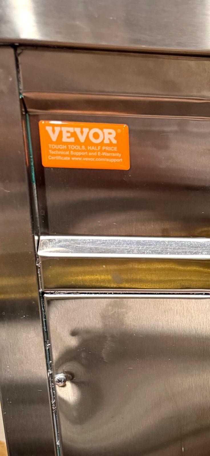 VEVOR Commercial Rolled Ice Cream Machine Single Pan, 1 Bucket CBJF-1DC-350