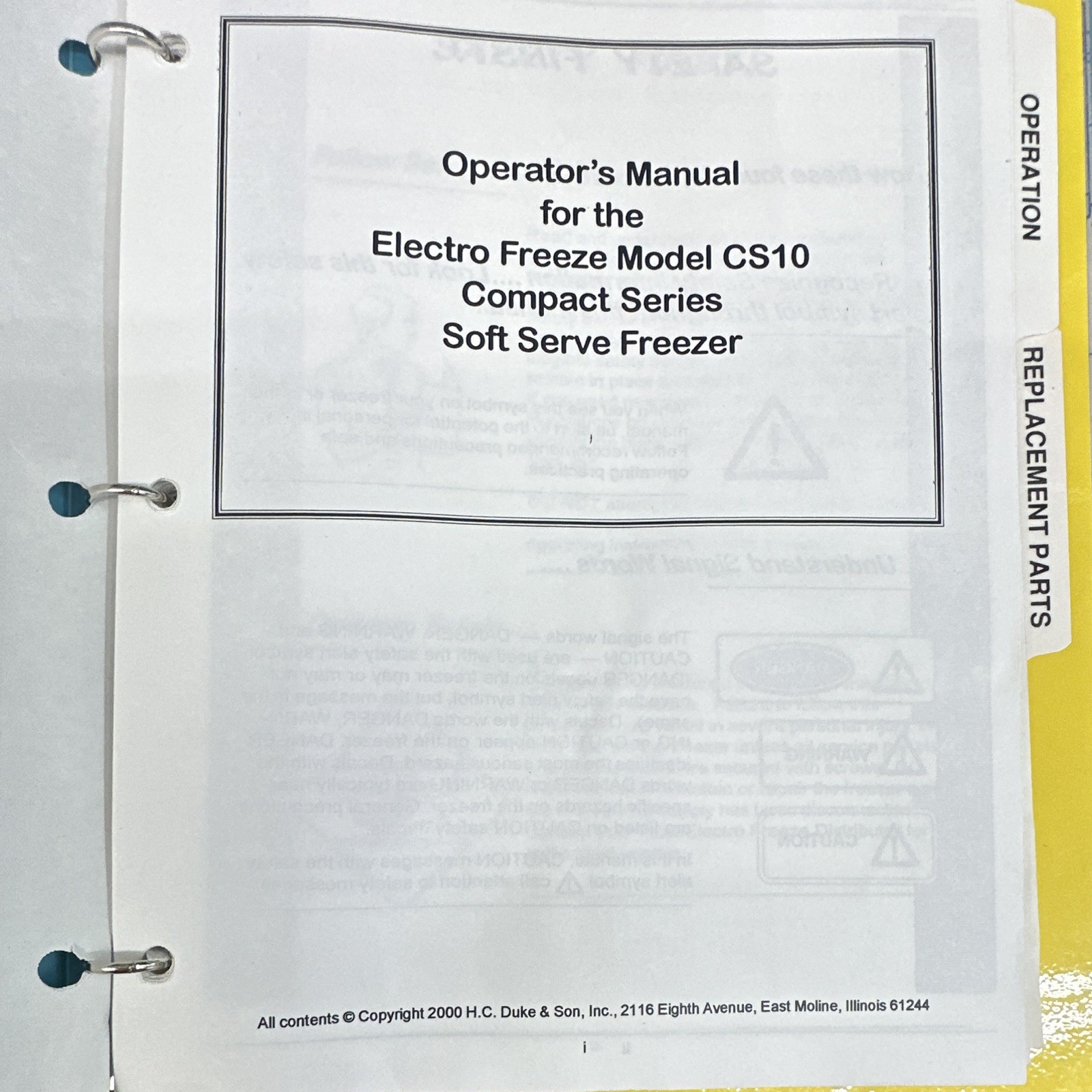 Electro Freeze CS10 Soft Serve Countertop Machine, 1 Hopper