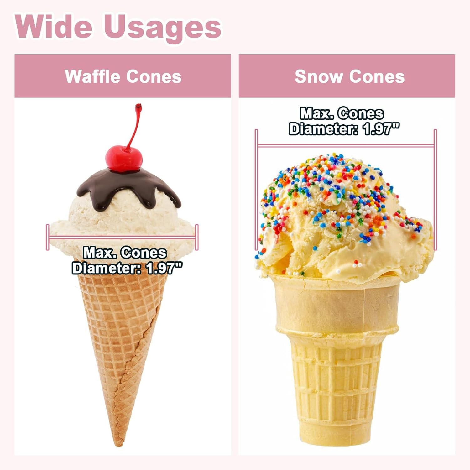 Acrylic Ice Cream Cone Holder 9 Holes Ice Cream Cones Cabinet with 10 Paper Cups