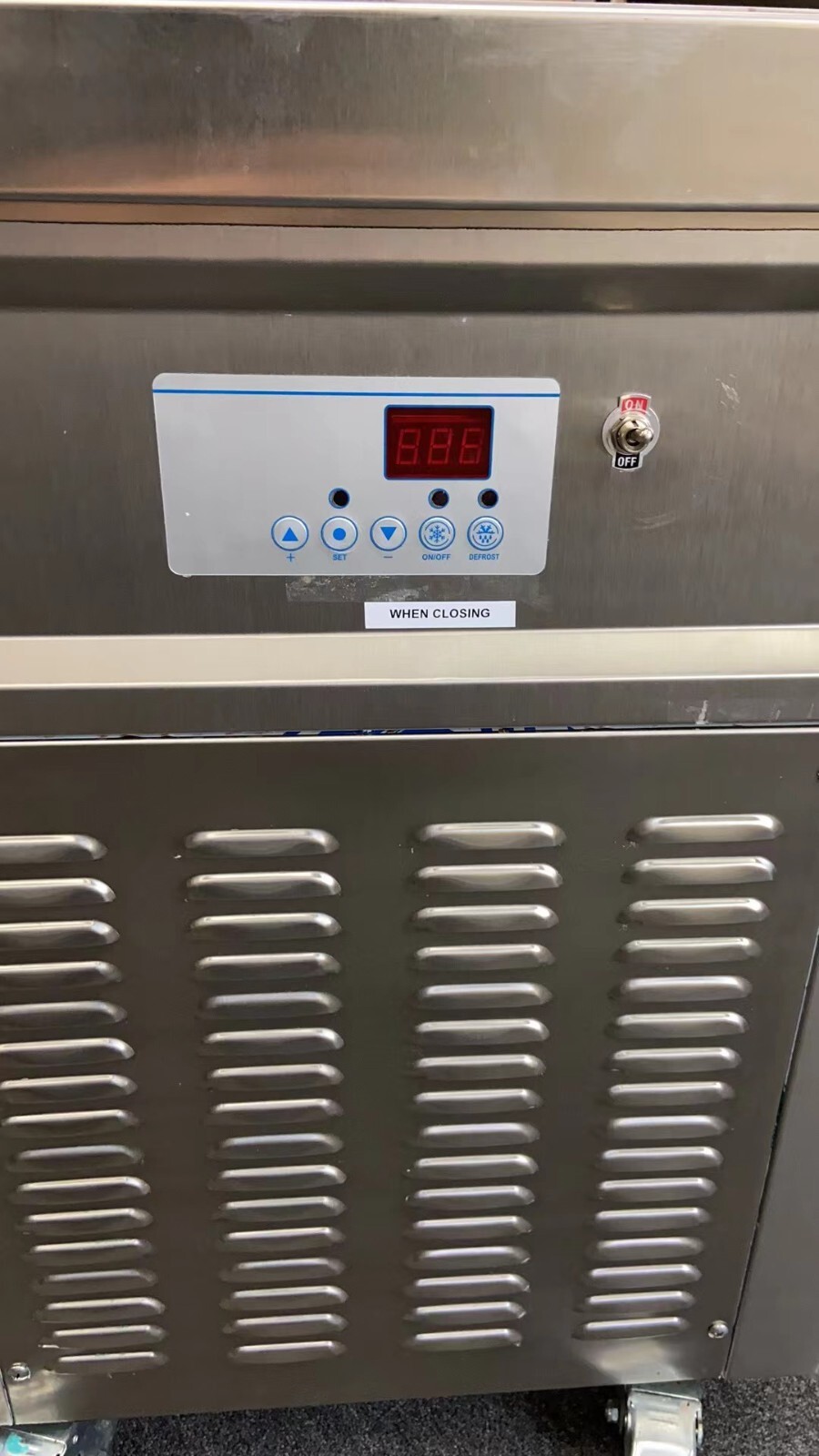 USA 110V Kolice ETL Commercial square pan fried ice ceram machine