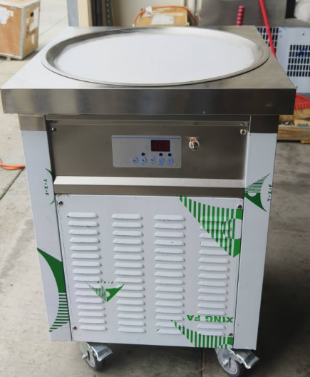 Kolice Commercial ETL rolled ice cream machine fried ice cream machine 22″ pan