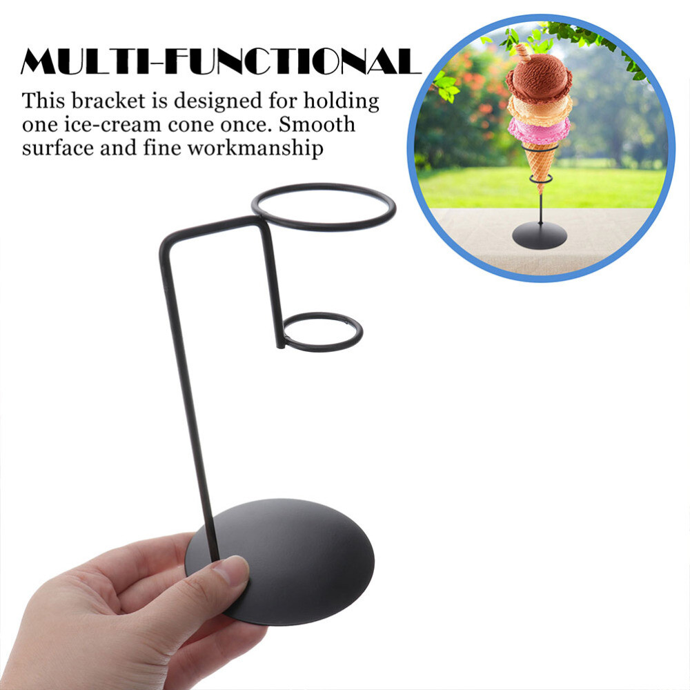 3Pcs Ice Cream Cone Holder Egg Cone Holder Iron Cone Holder Stand