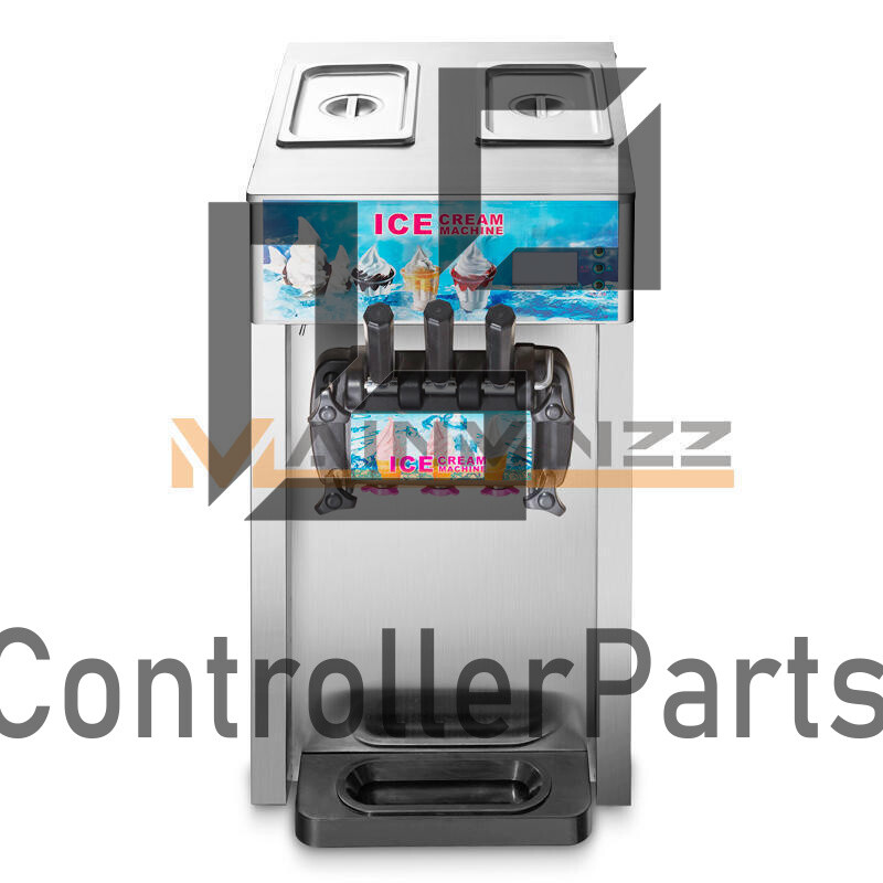 1PC 3 Flavor Commercial Frozen Ice Cream Cones Machine Soft Ice Cream Machine