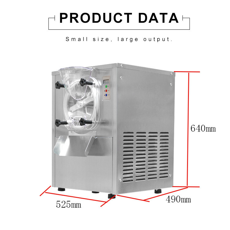 Kolice Commercial Gelato Hard Ice Cream Machine,Italian Water Ice Maker-15L