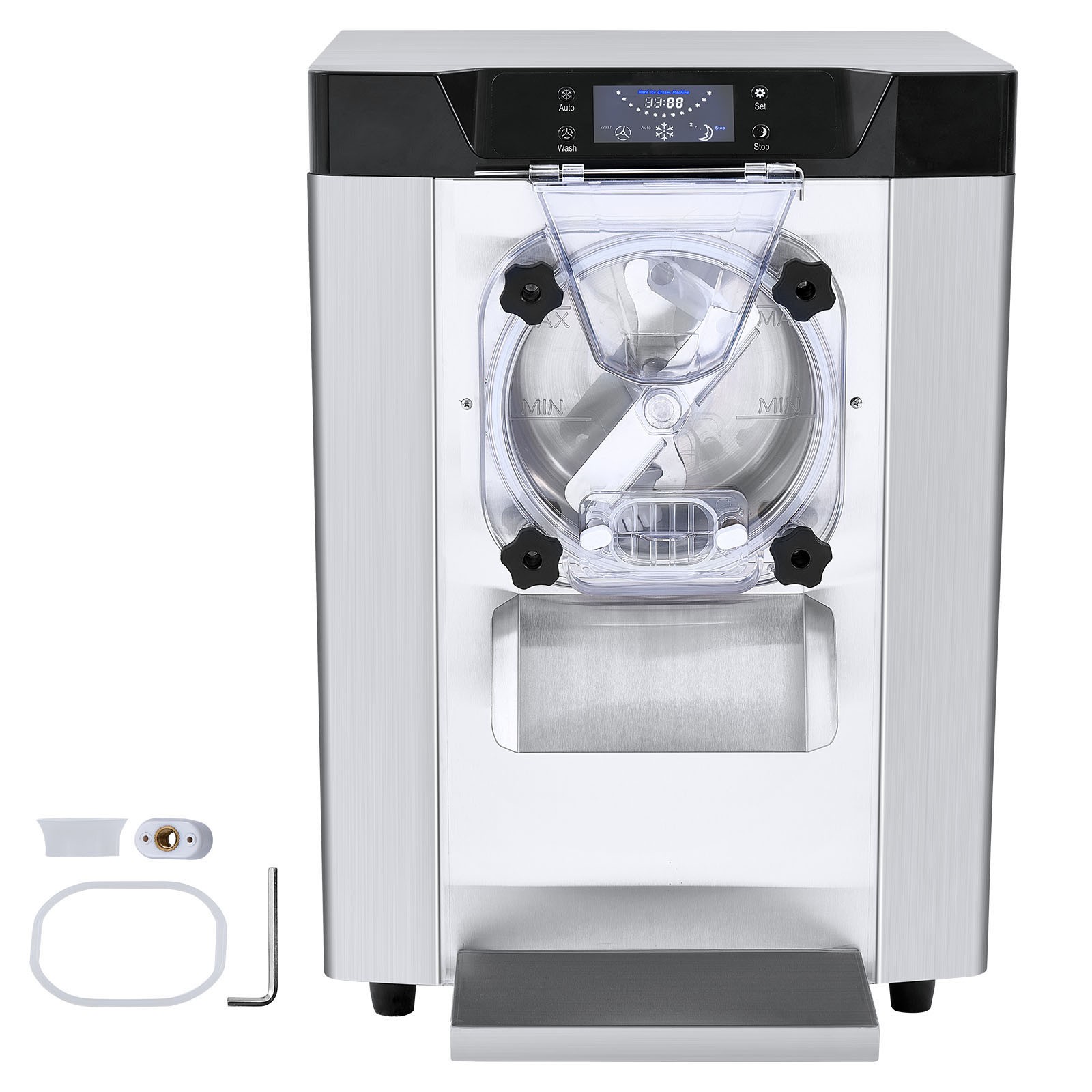 VEVOR Commercial Soft/Hard Serve Ice Cream Machine Maker 10-44L/H Yield 3 Flavor