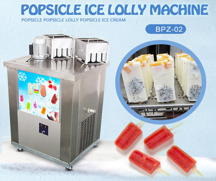 Kolice commercial 2 mold sets ice popsicle machine, ice lollipop machine