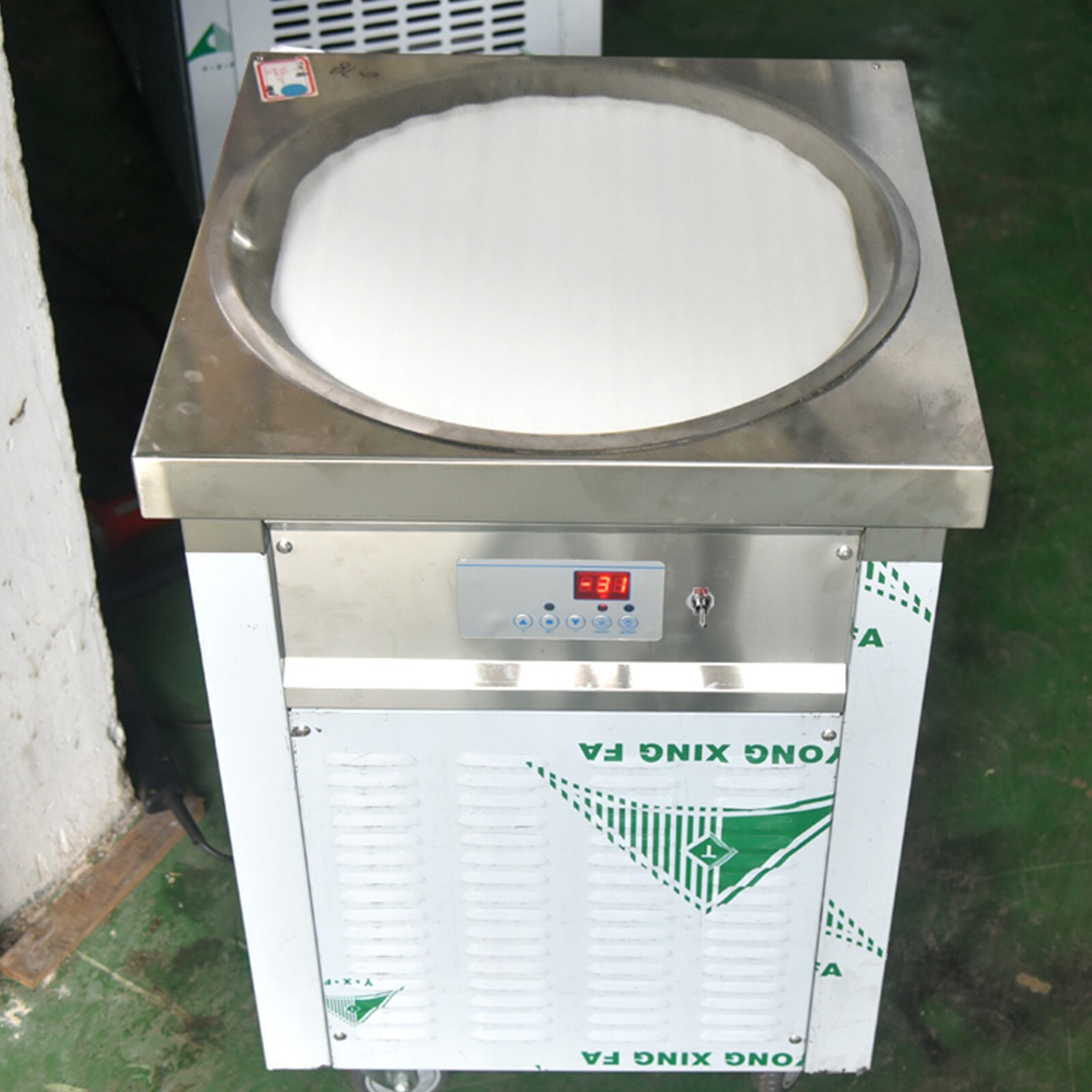 Kolice Commercial ETL rolled ice cream machine fried ice cream machine 22″ pan