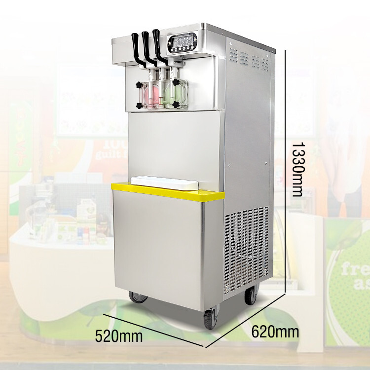 lice Commercial ETL 3 flavors floor style soft ice cream machine,yogurt maker