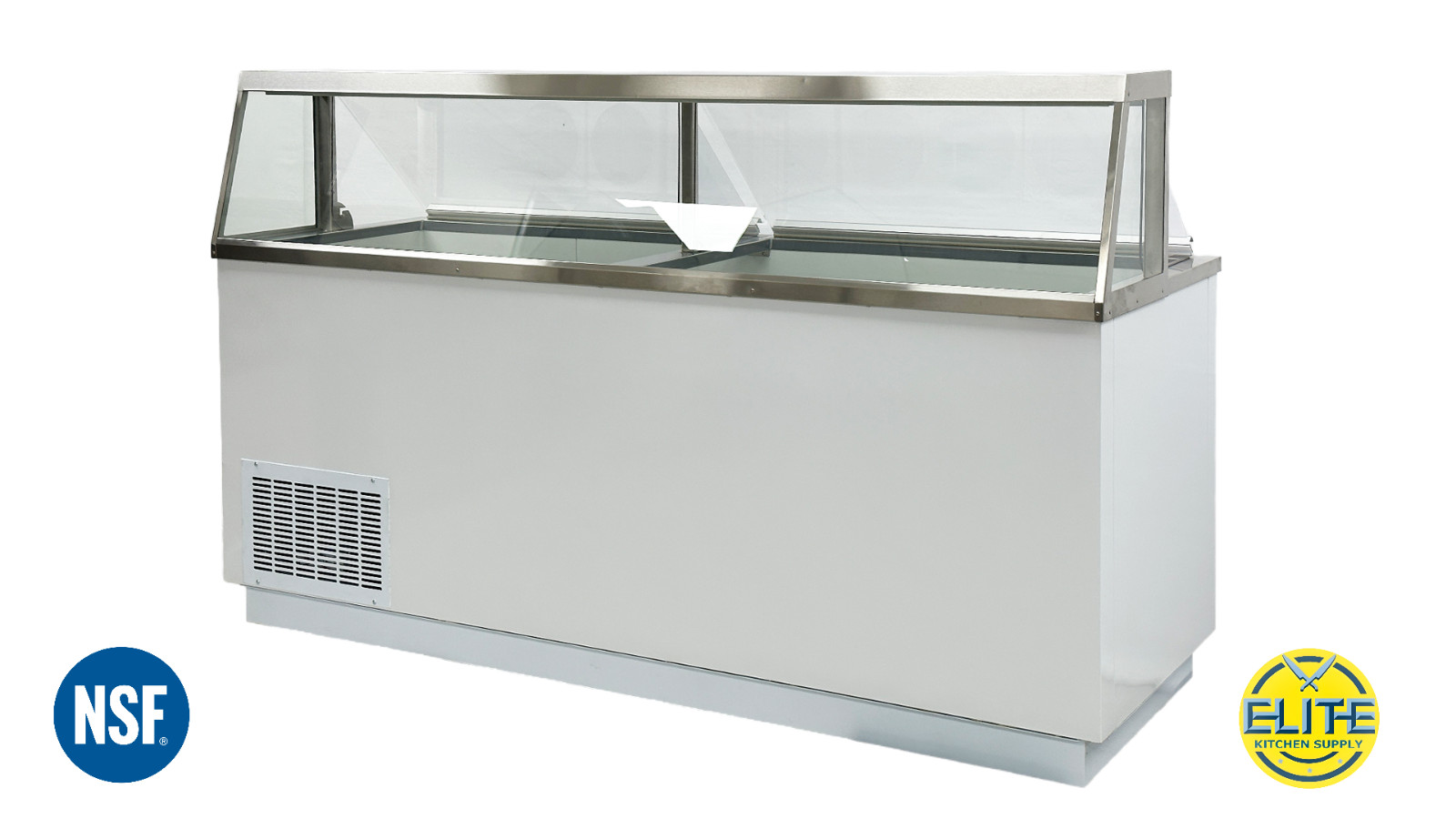 NSF 16 Can Ice Cream Cabinet Refrigerator Display Case Showcase Gelato Freezer
