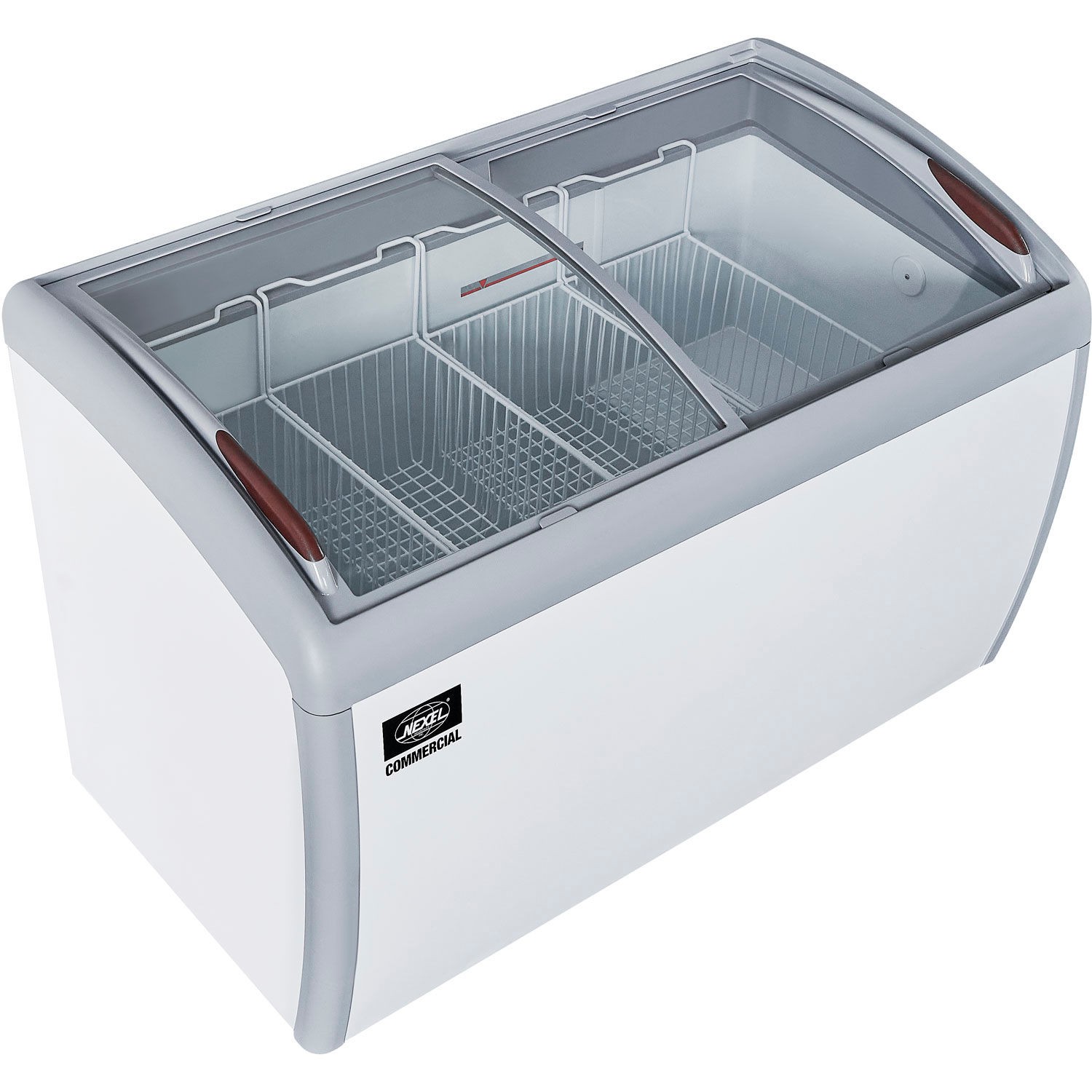 Nexel Ice Cream Freezer Curved Glass Lid 49″W