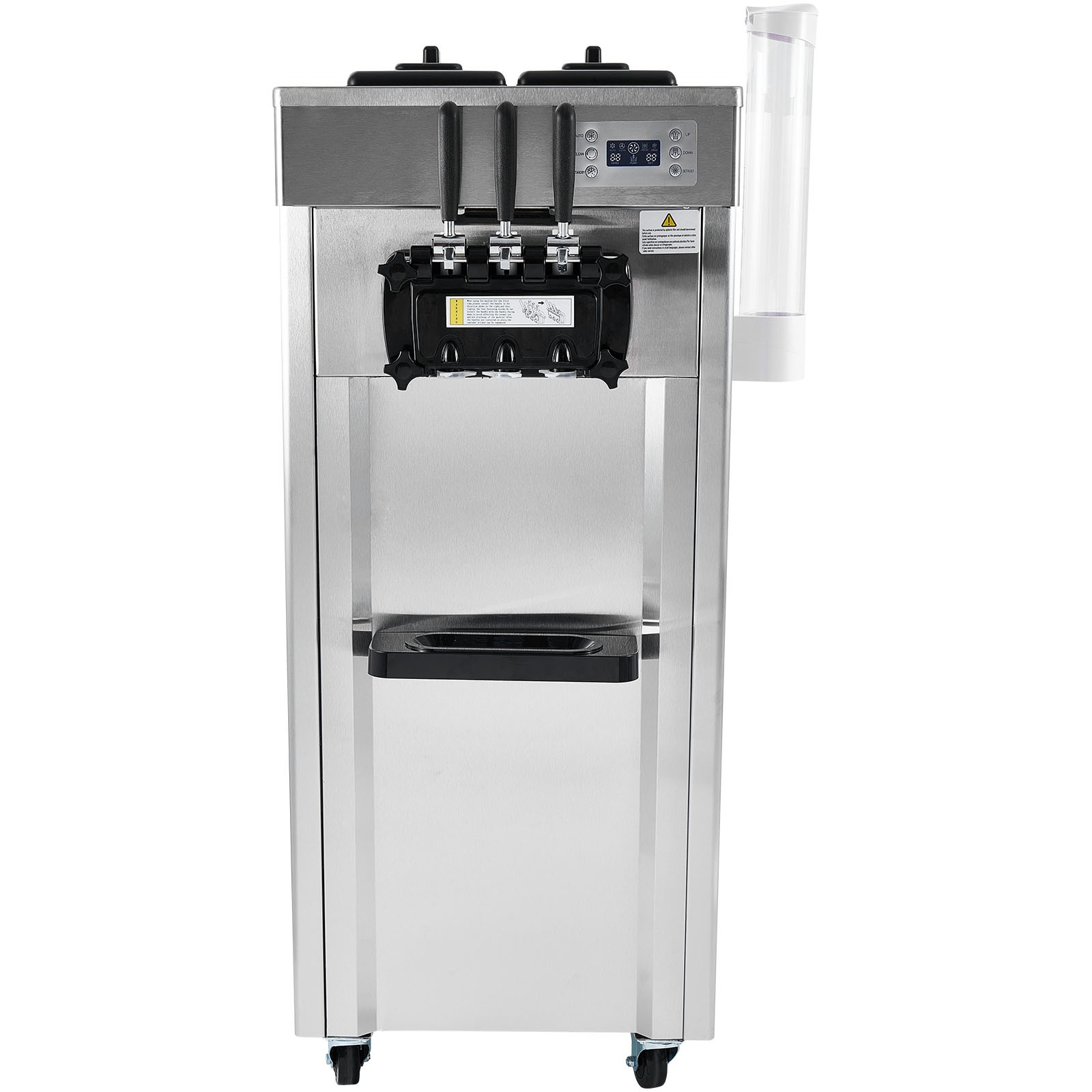 Uimoso Commercial Soft Serve Ice Cream Maker, 3-Flavors, 21-31 L/H Capacity