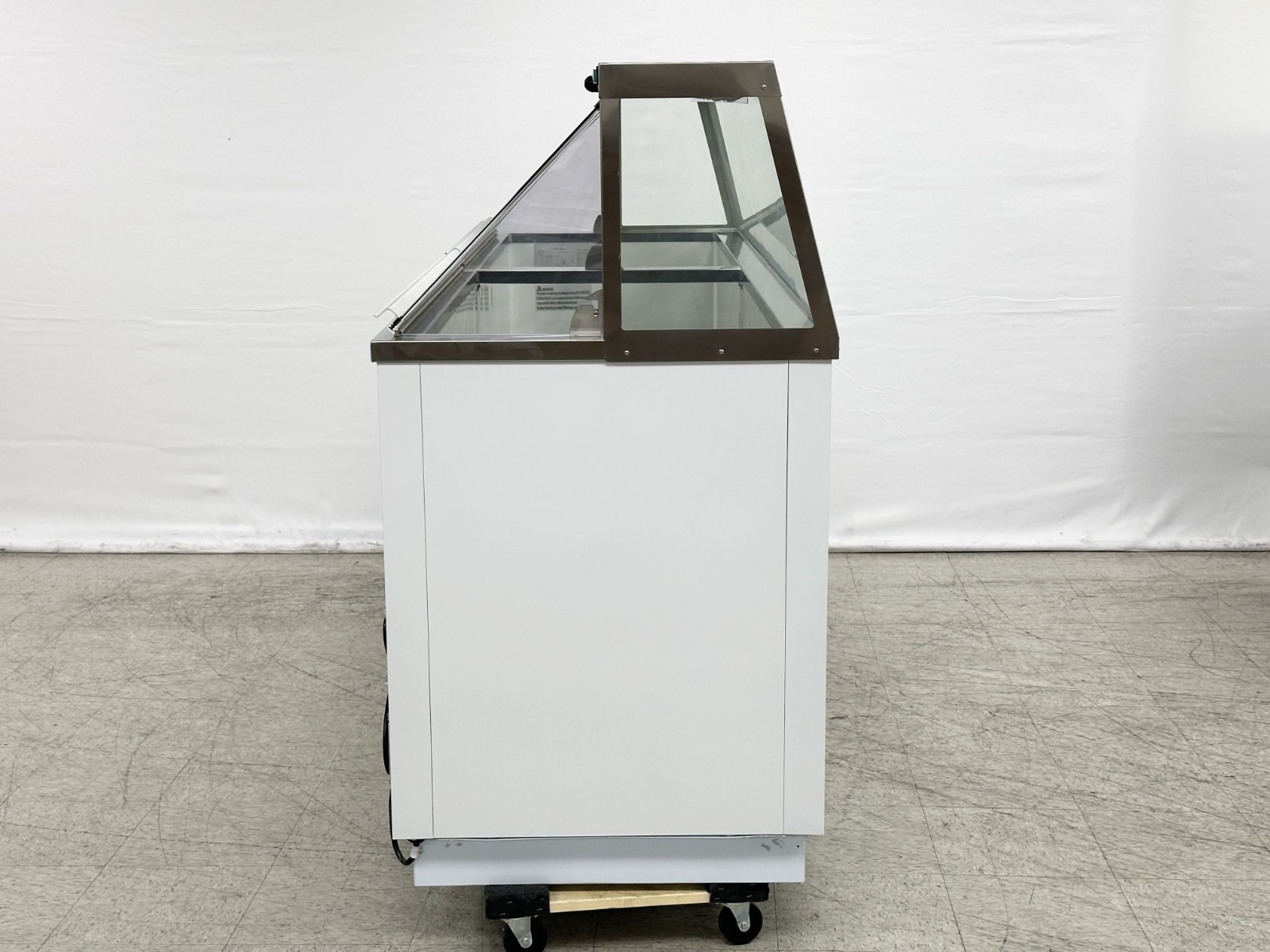 NEW 88″ Ice Cream Gelato 16 Tub Freezer Top Glass Nice Modern Display NSF ETL