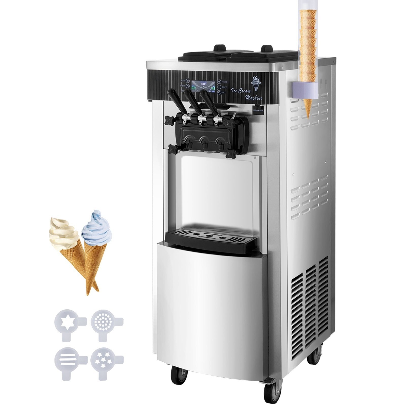 18-28L/H Flavor Soft Serve Ice Cream Machine Maker Commercial Yogurt Maker US