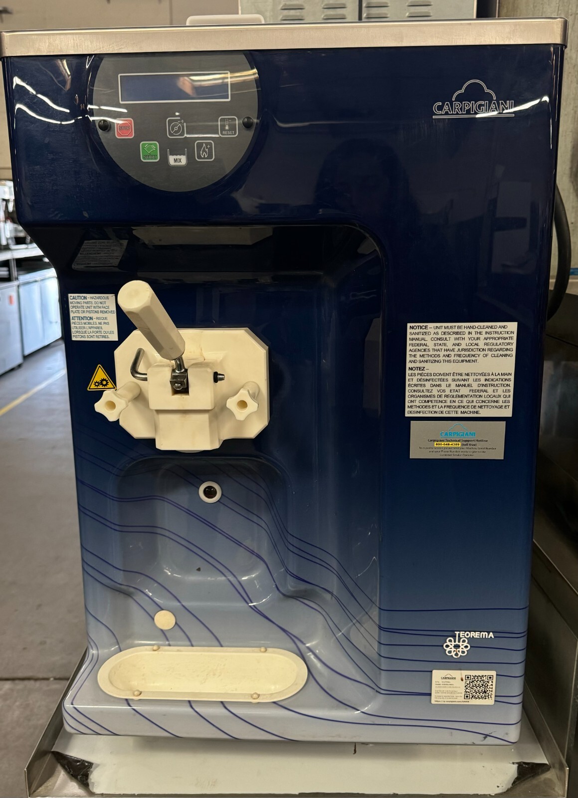 Carpigiani 191 Bar EG Counter Top Gravity Feed Soft Serve Machine (Air Cooled)