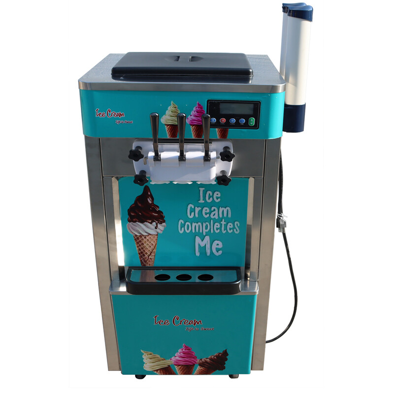 1 PC 3 Flavor Summer Dessert Soft Serve Ice Cream Cooling Making Machine 110V