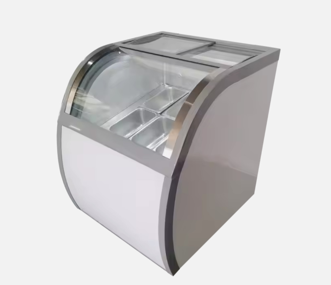 6 Tray Commercial Stainless Steel Ice Cream Gelato Popsicle Freezer