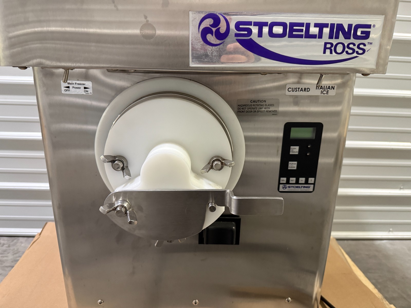 Stoelting CF101-38B Custard Italian Ice Single-Barrel Countertop Freezer Machine