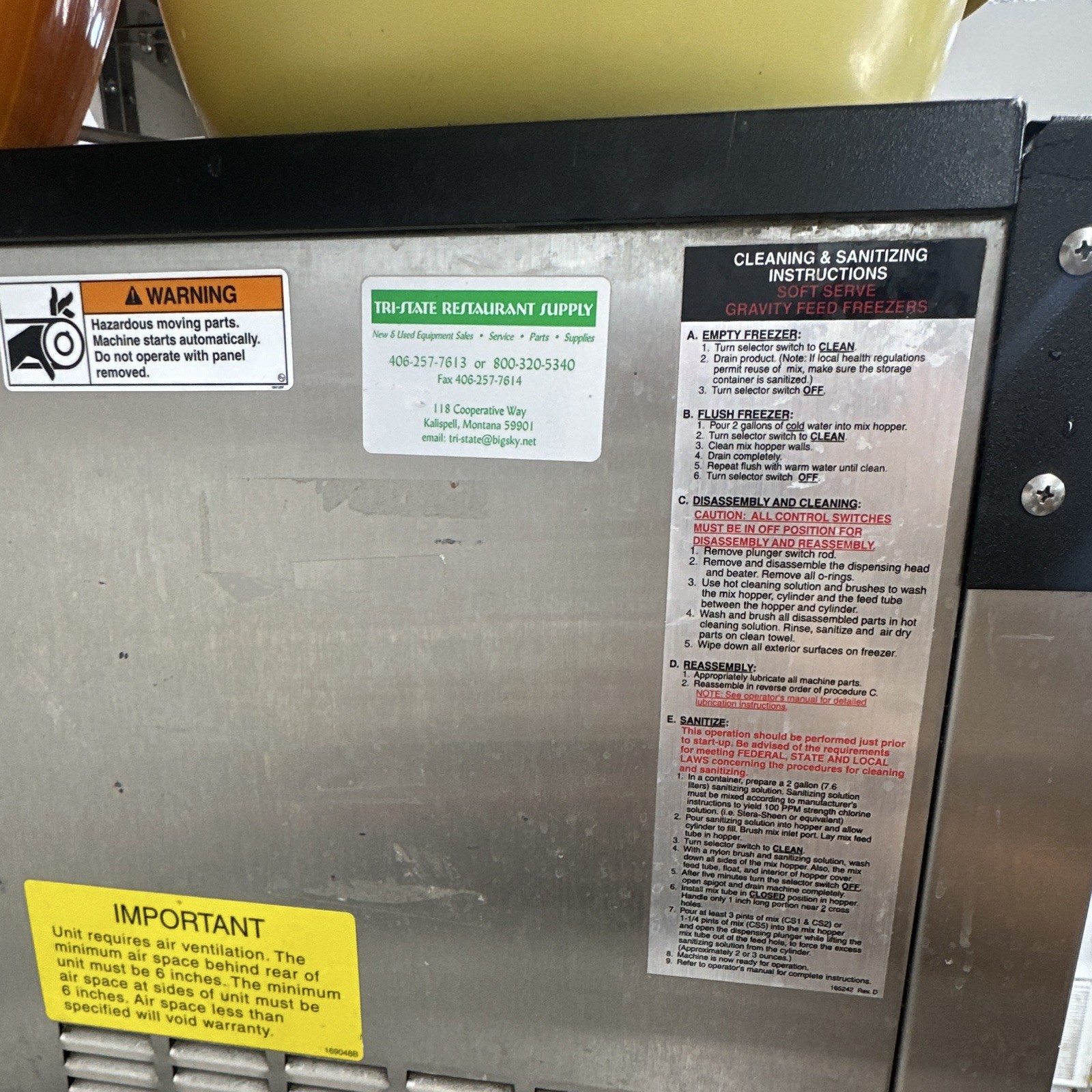 Electro Freeze CS10 Soft Serve Countertop Machine, 1 Hopper