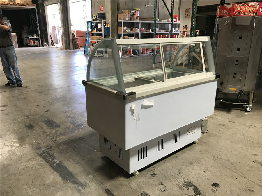 NEW Freezer Case Ice Cream Showcase For Ice Pops Popsicles 53″ x 28″ x 50″