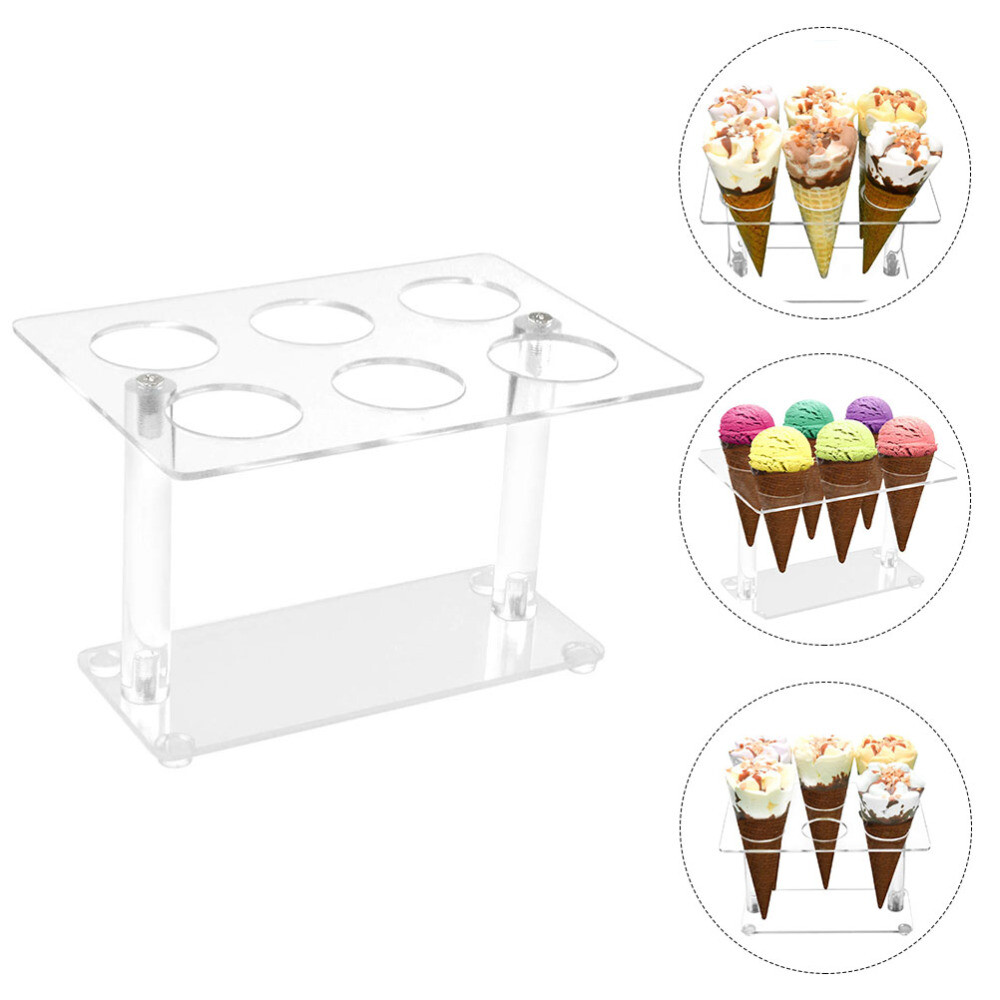Cupcake Cones Baking Rack Cream Cone Carrier Cream Cup Holder Ice Cream Crisp