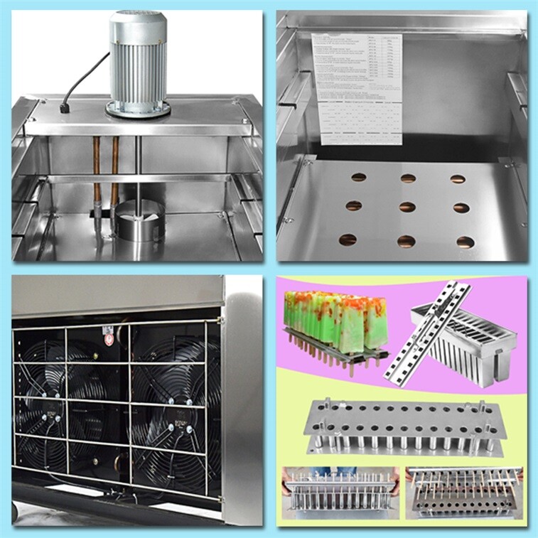 Kolice 4 Slim mold sets ice Popsicle Machine,ice Pop Machine,ice Lolly Machine
