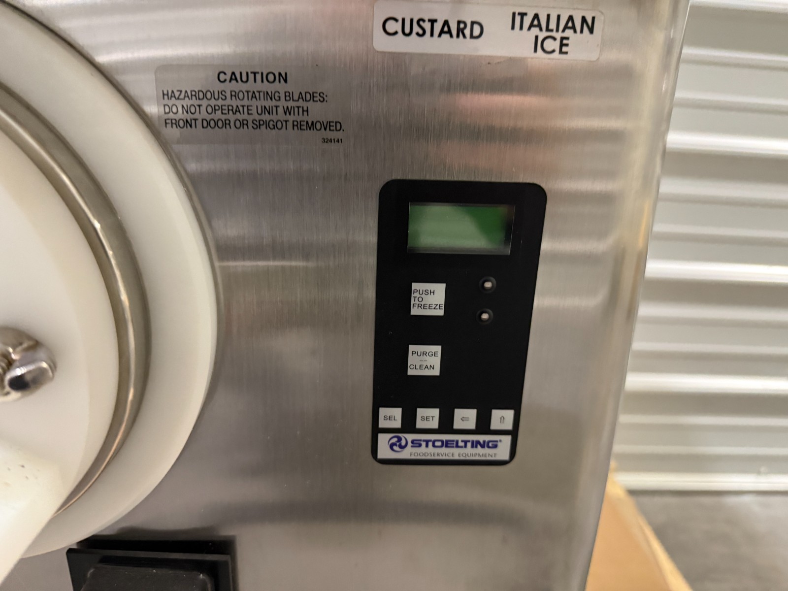 Stoelting CF101-38B Custard Italian Ice Single-Barrel Countertop Freezer Machine