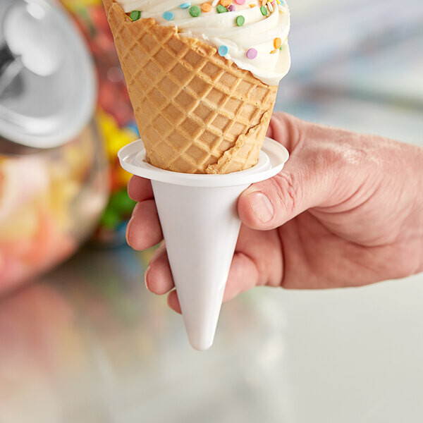 #4 Cone Buddy 4oz-7oz Sugar Waffle Cone Jacket Sleeve Holder – No-Drip Ice Cream