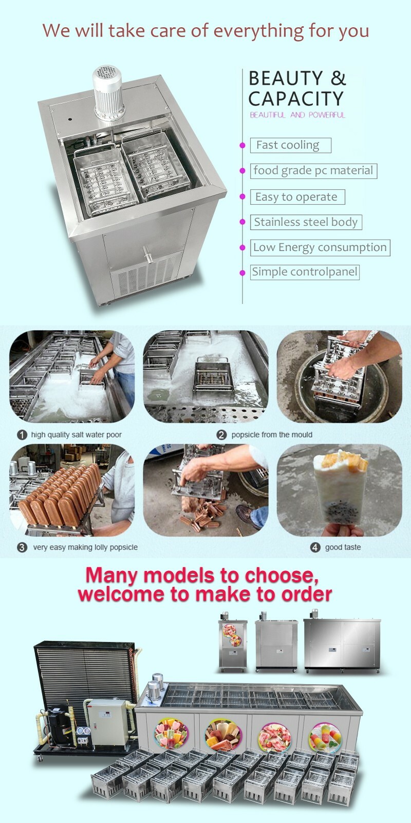 Kolice Commercial 2 molds popsicle machine,ice lolly machine,ice cream bar maker