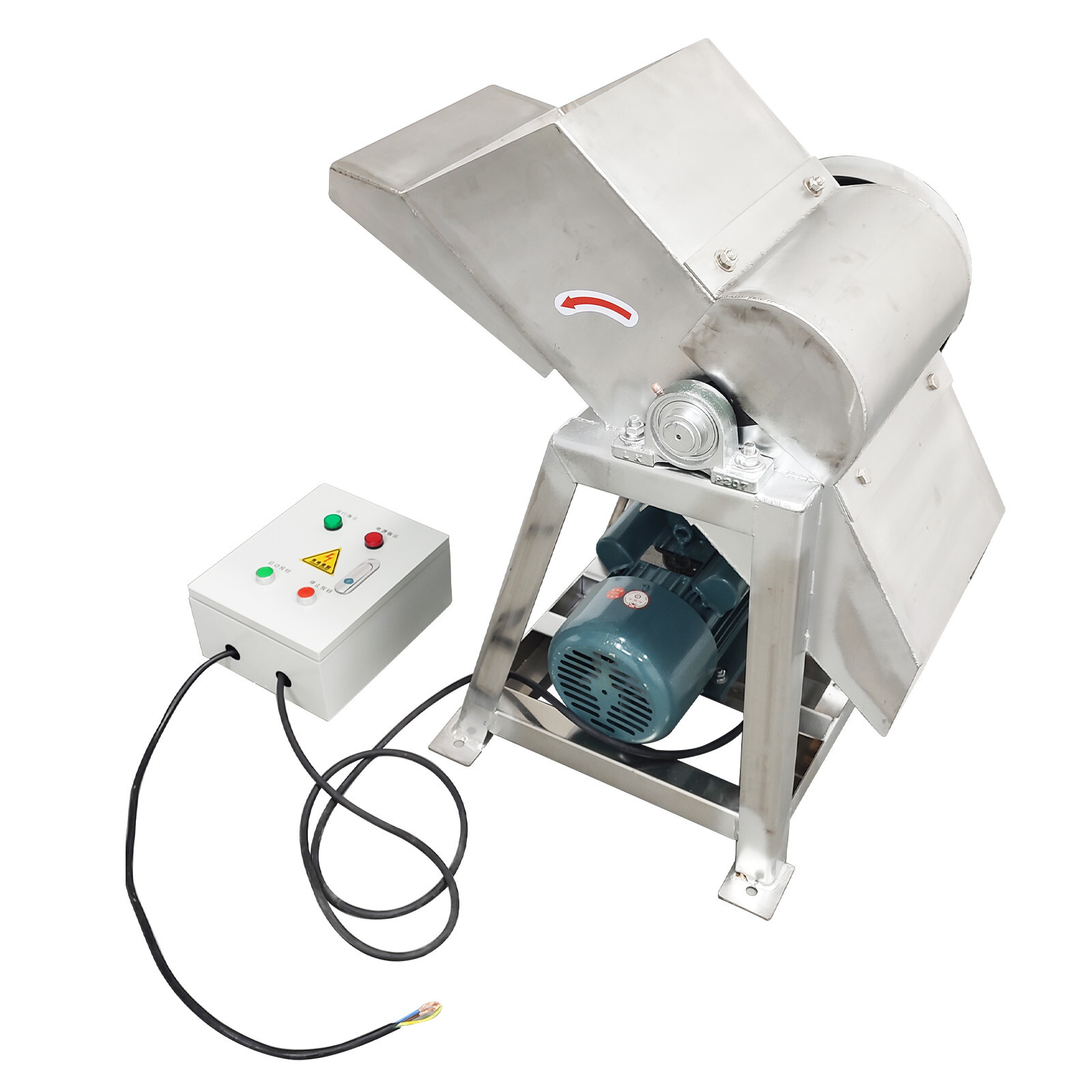220V Large Scale Ice Breaker, 2T/H IndustrialIce Stainless Steel Ice Breaker