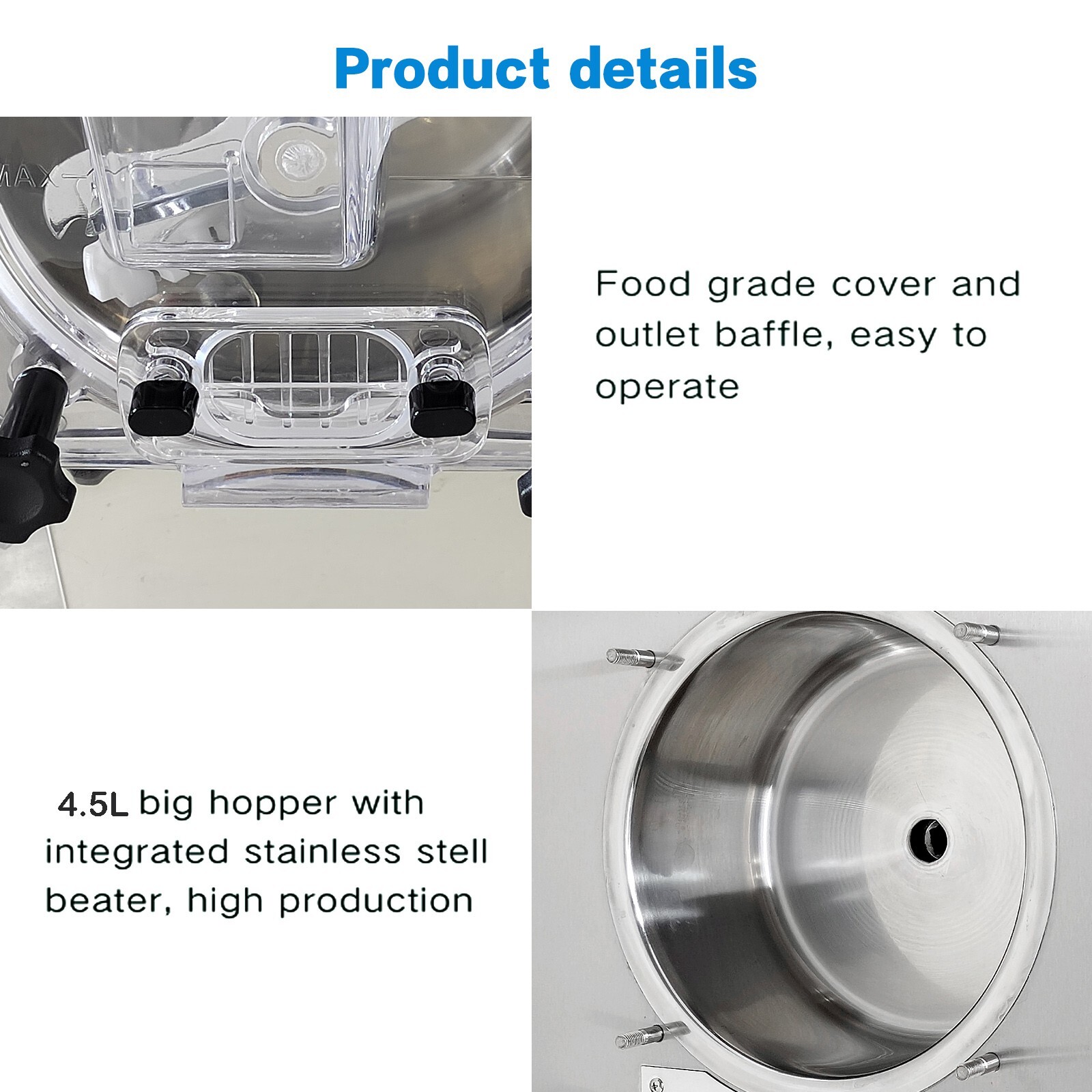 Countertop Hard Ice Cream Machine,Gelato Ice Cream Machine,Mini Ice Cream Maker