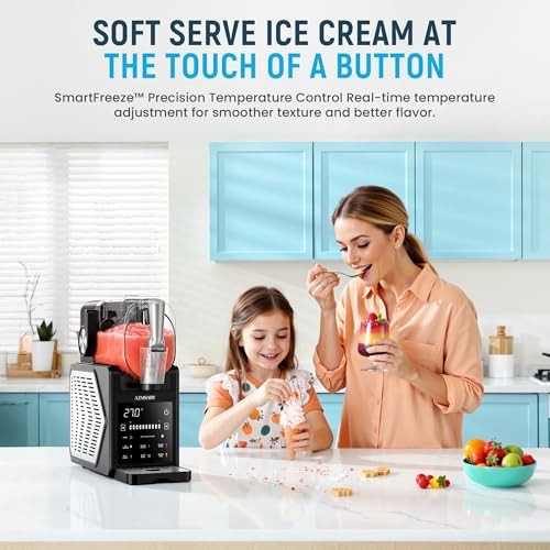 Slush Drink Maker 85oz Ice Cream Machine LED Programs