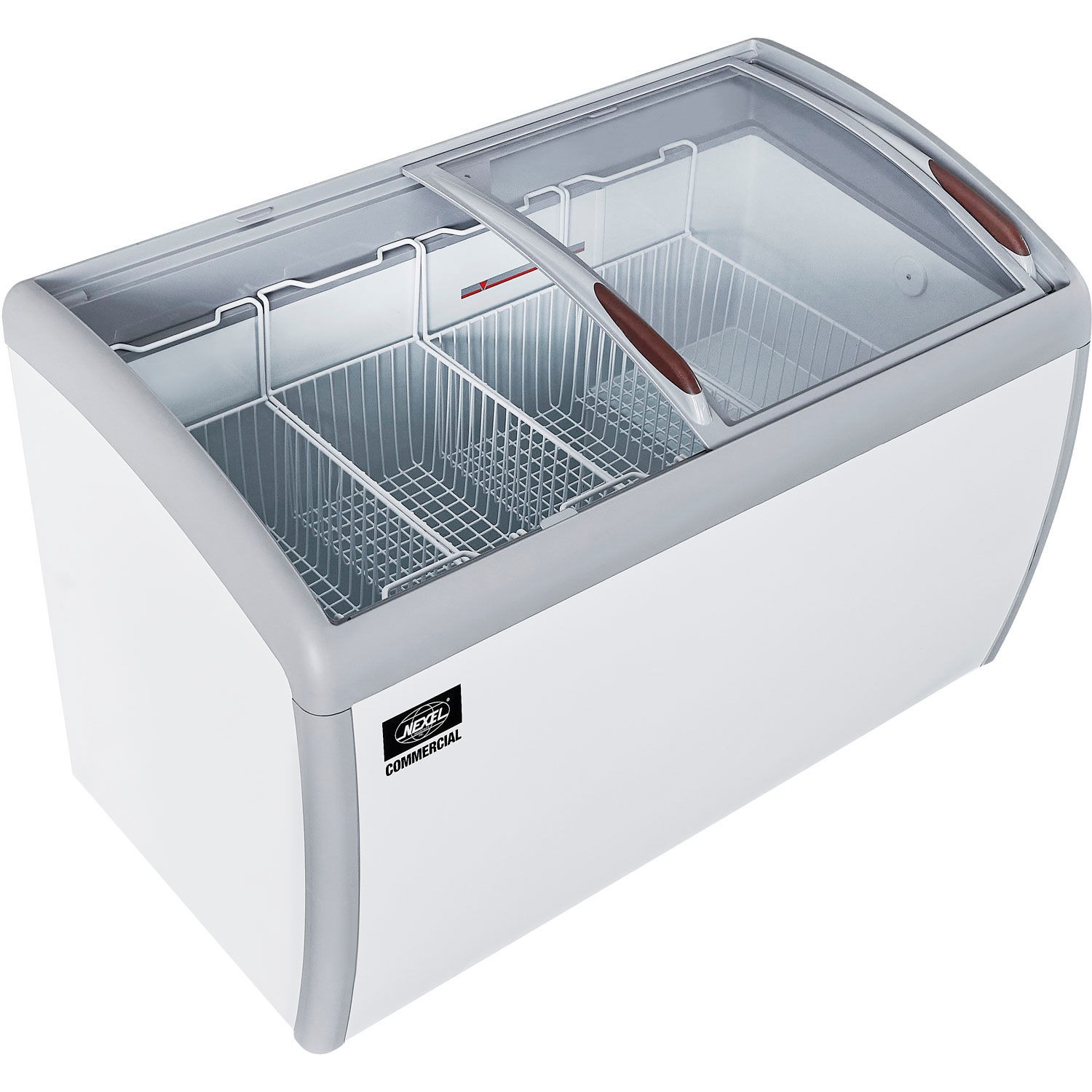Nexel Ice Cream Freezer Curved Glass Lid 49″W