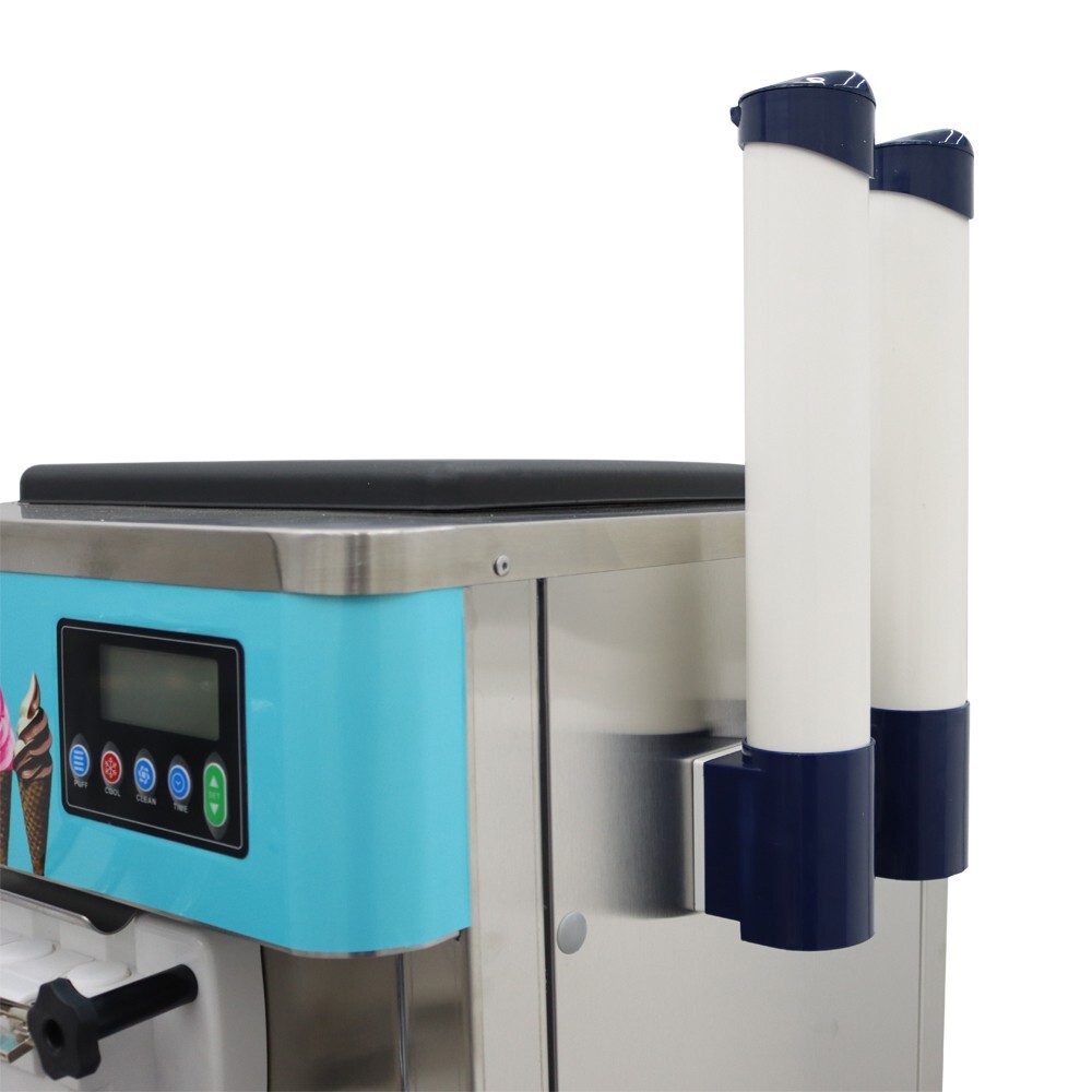 TECHTONGDA® Soft Serve Ice Cream Machine 20-30L/h Ice Cream Maker 6L/TankX2