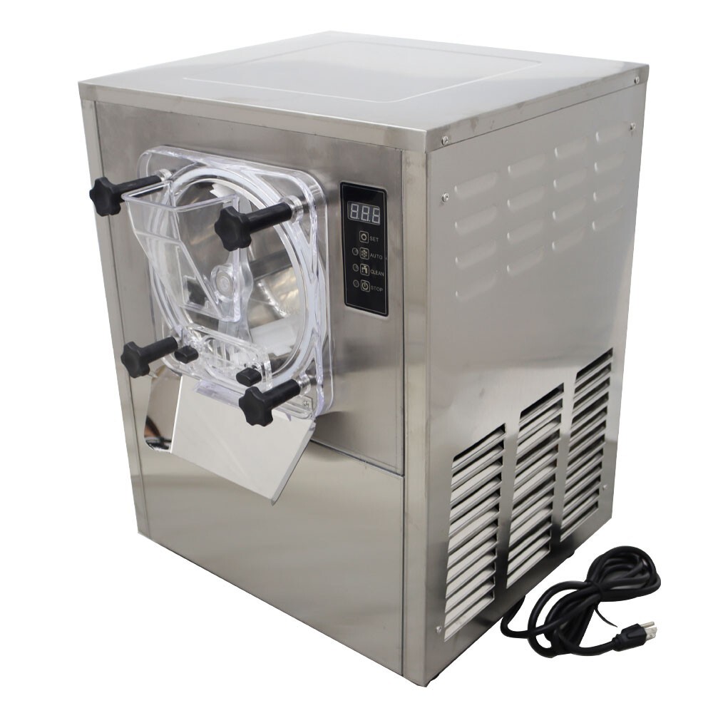 110V Hard Ice Cream Machine Gelato Ice Cream Maker 25-30L/h 8.5*4.5in 1400W