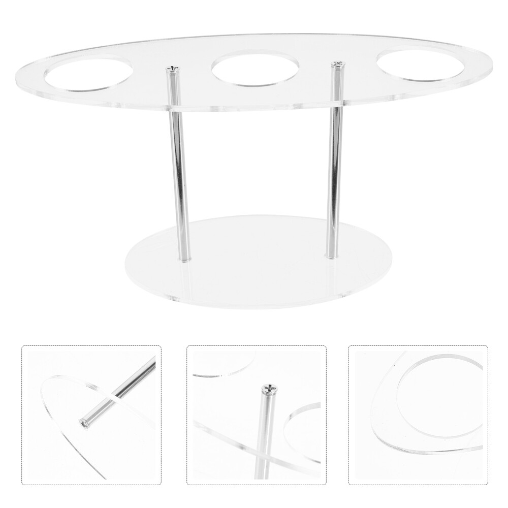 3-Hole Design Showers Lollipop Stand Cone Stand Holder Ice Cream Display Rack