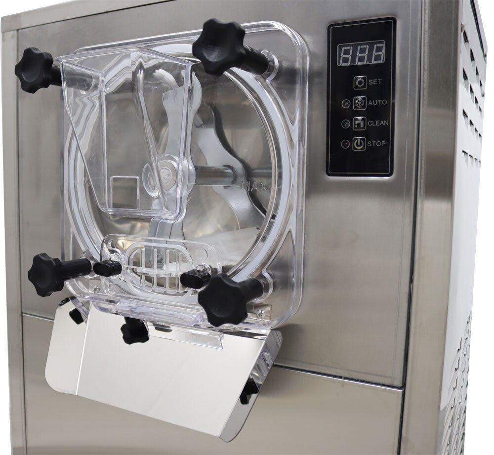 110V 25-30L/h Hard Ice Cream Machine Desktop Ice Cream Yogurt Maker 1.4KW 8.5″
