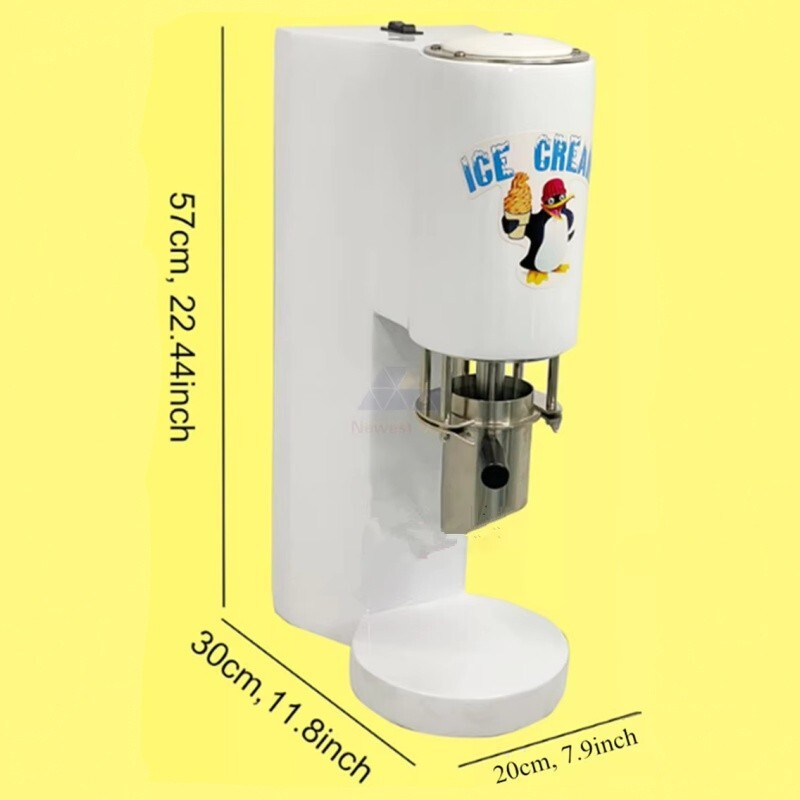 Commercial Spaghetti Ice Cream Maker Machine 4 Molds Stainless Steel 110V-220V