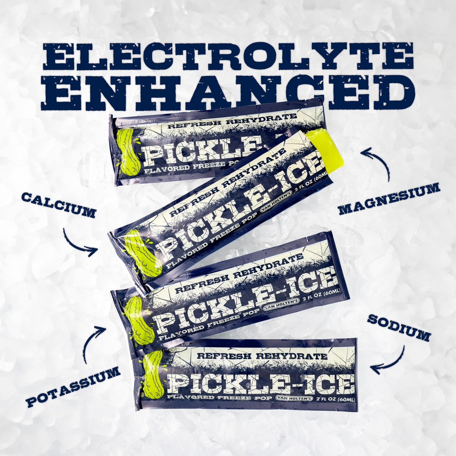 Van Holten’s Pickles – Pickle-Ice Freeze Pops – Twin 2 Ounce (Pack of 48)
