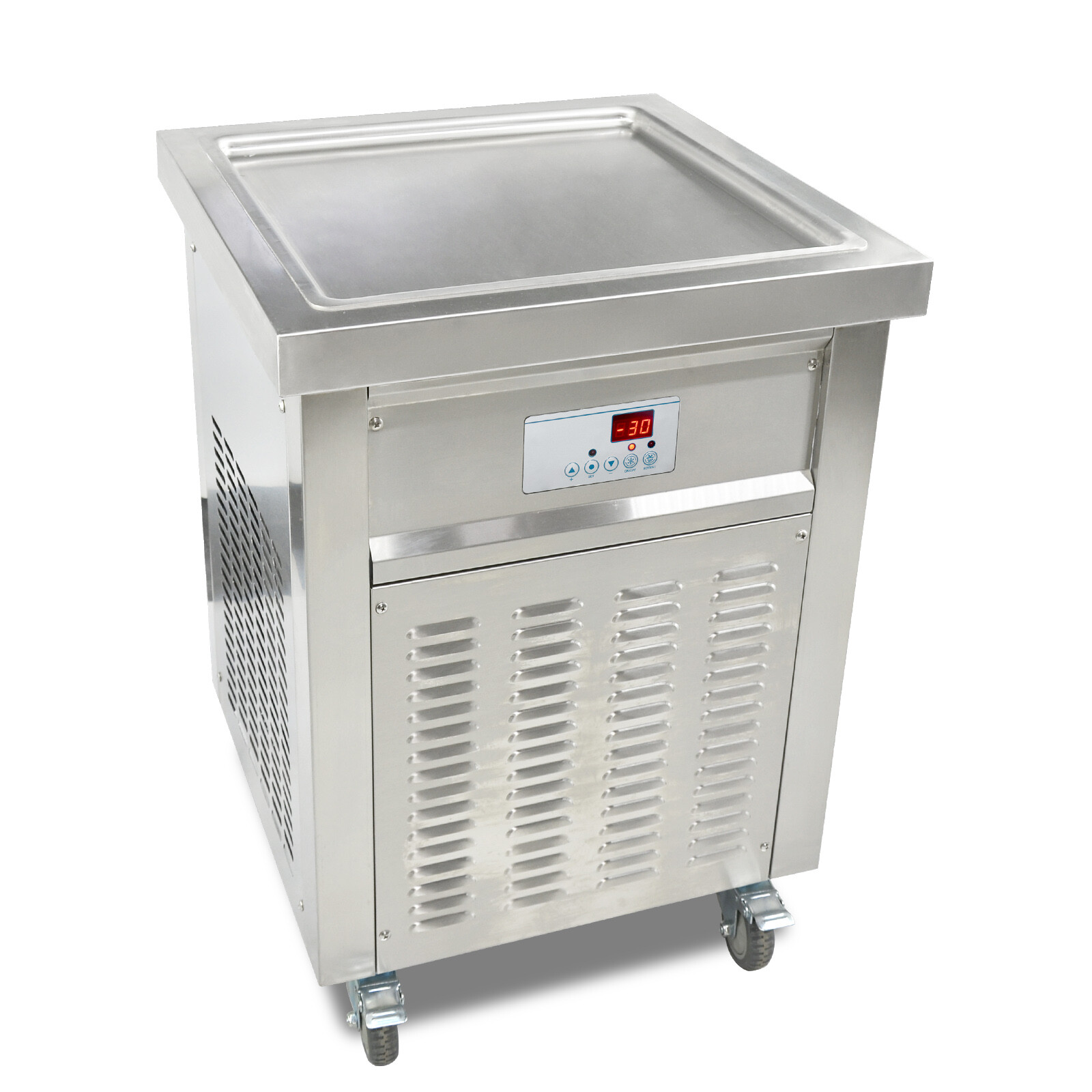 USA Kolice Commercial square pan fried ice ceram roll machine 52x52cm square pan