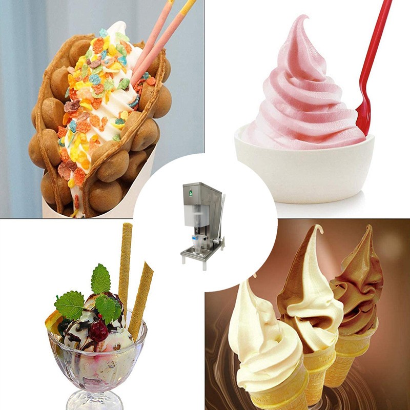 Fruit Ice Cream Machine Commercial Spiral Blender Mixer Easy Jet Wash w 2 Cups