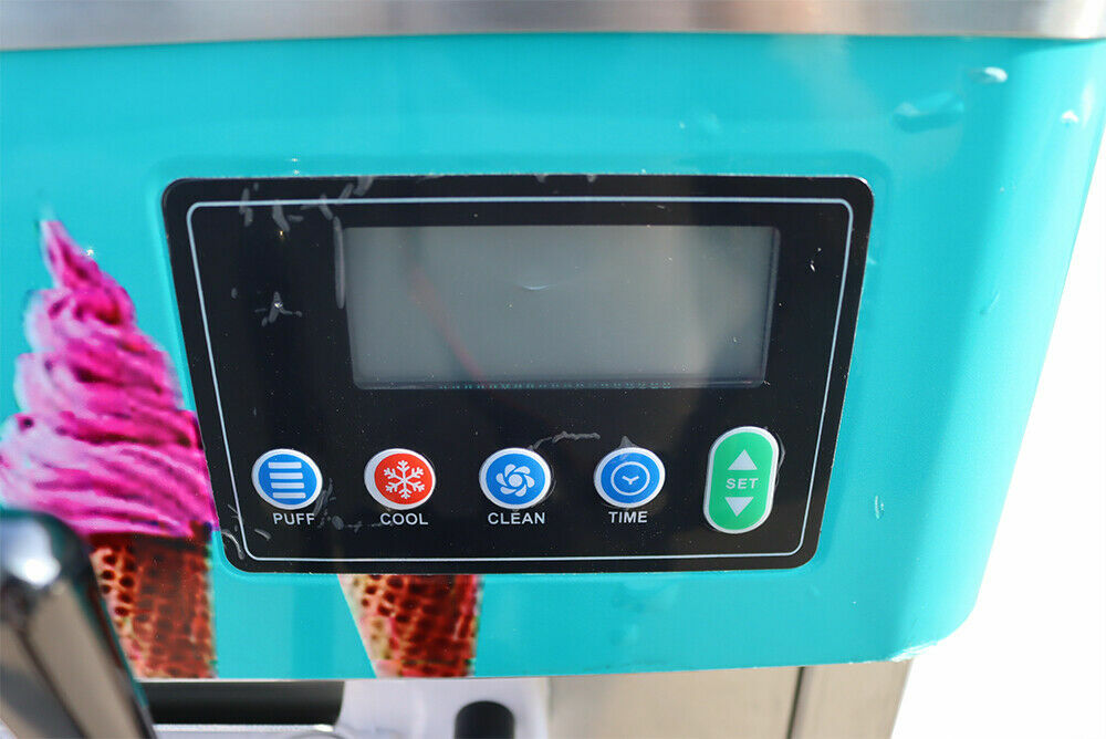 3 Flavor Commercial Soft Ice Cream Making Machine Soft Cone Floor Type Movable