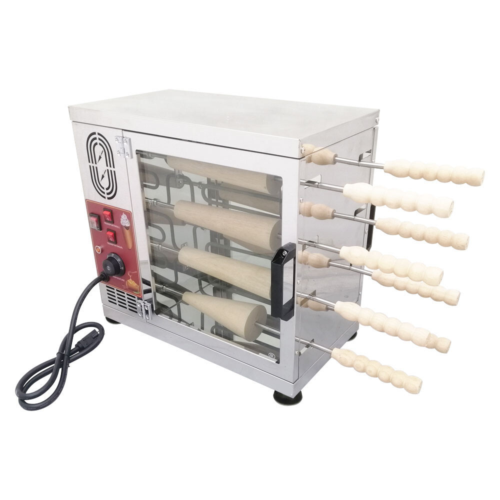 Commercial Electric 110V Ice Cream Cone Chimney Cake Roll Maker Oven Machine