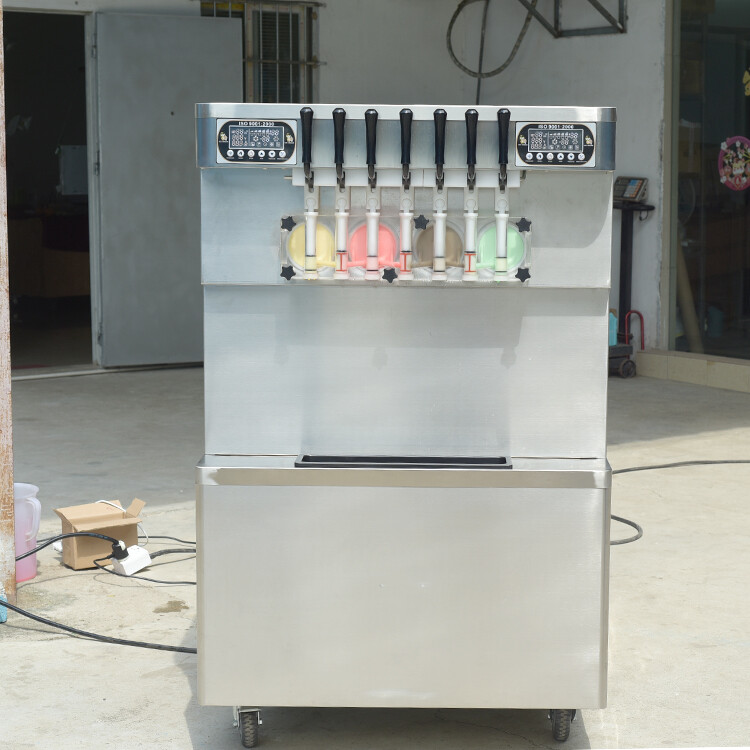 Kolice ETL Commercial 7 Flavors Frozen Yogurt Soft Serve Ice Cream Machine