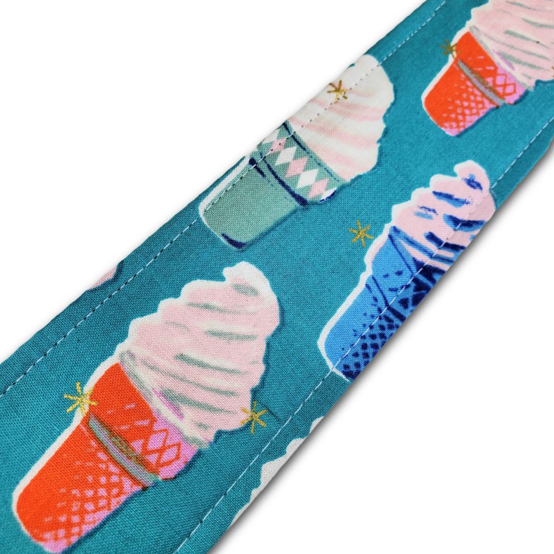 Ice Cream Cone Guitar Strap- Ice Cream Guitar Strap – Soft Serve Ice Cream