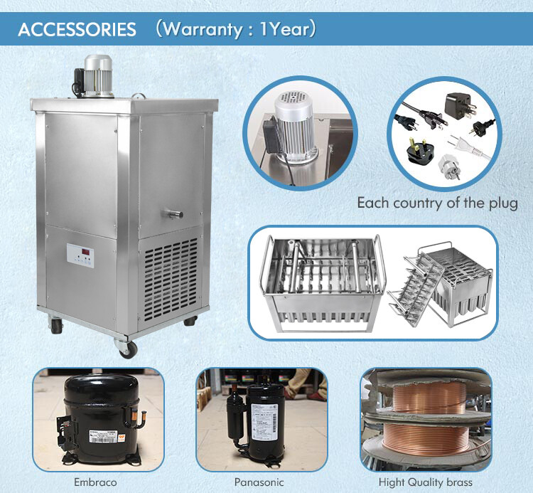 USA Kolice commercial ice lolly machine,ice pop machine, single ice mold set