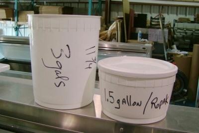 Ropak 3 gallon tubs