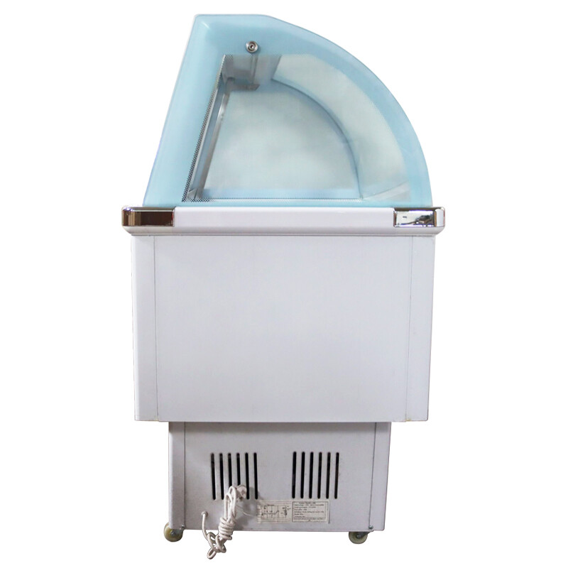 220V 10 Pan Ice Cream Cabinet Refrigerator Display Case Showcase Gelato Freezer