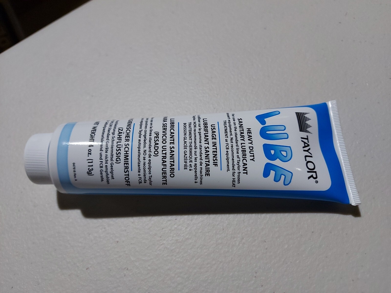Taylor 47518 – 4 oz Tube Sanitary Soft Serve Lubricant Free Shipping USA Only