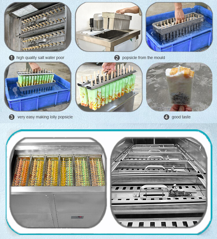 Kolice Commercial 6 Slim Molds Popsicle Machine,Ice Bars Machine,Ice Lolly Maker